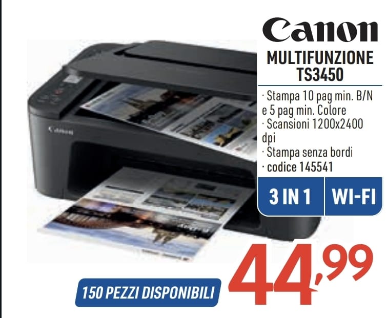 CANON TS3450 STAMPANTE MULTIFUINZIONE